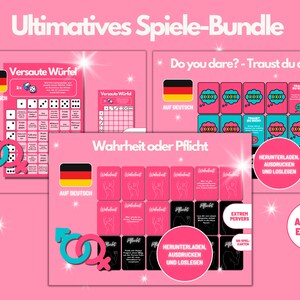 3 in 1 - Ultimatives Sex-Spiel Bundle für Paare - Lustiges Party-Spiel - Fetische - Versautes Geschenk für ihn - Sexy Kartenspiel