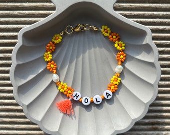 les bracelets de fleurs - bracelet de fleurs pour une ambiance estivale