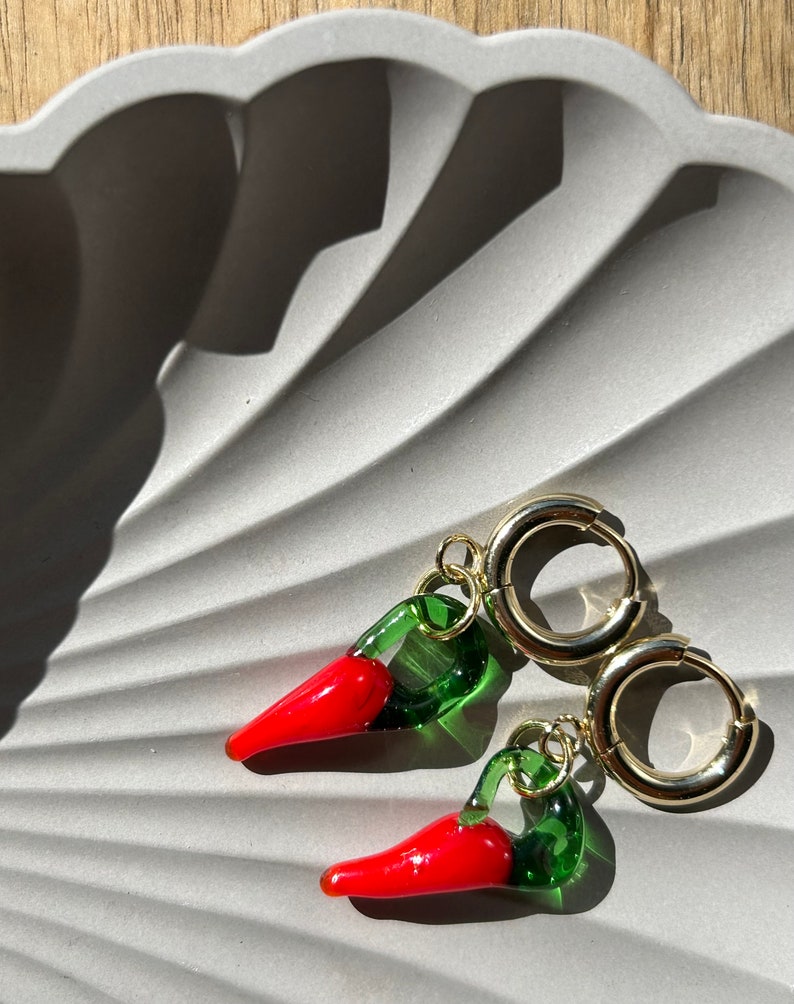 The Spicy Earring, Chili Earring Etsy UK