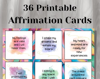 Printable Affirmation Cards