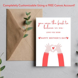 Editable Mother&#39;s Day Card, Funny Mother&#39;s Day Card, Cute Mother&#39;s Day Card, Joke Mother&#39;s Day Card, Cute Cards For Mom, Digital File