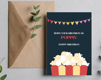 Editable Pun Birthday Card, Funny Printable (PNG, PDF)