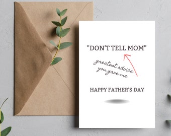Funny Father's Day Card, Customizable DIY Card (Digital Download)