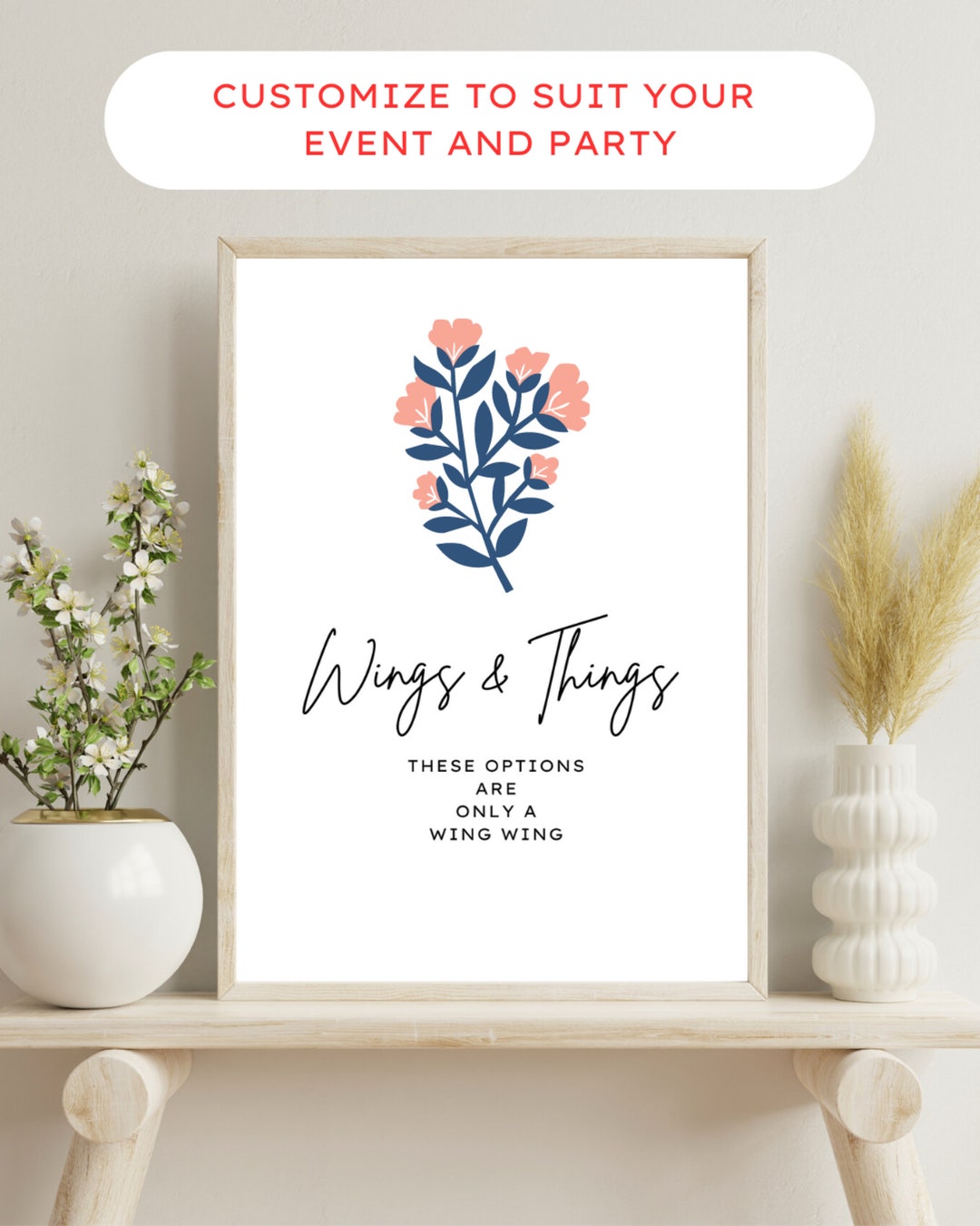 Food Signs for Birthday, Food Sign for Party, Event, Edit With Canva ...