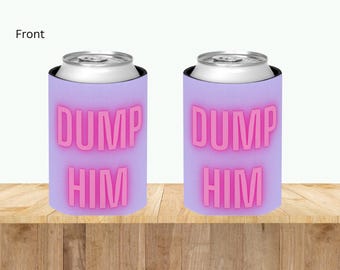 Enfriador de latas, portavasos, funda para latas, regalos para ella, enfriador de bebidas divertido, funda para bebidas para una ruptura, enfriador de latas para una ruptura, regalos para una ruptura