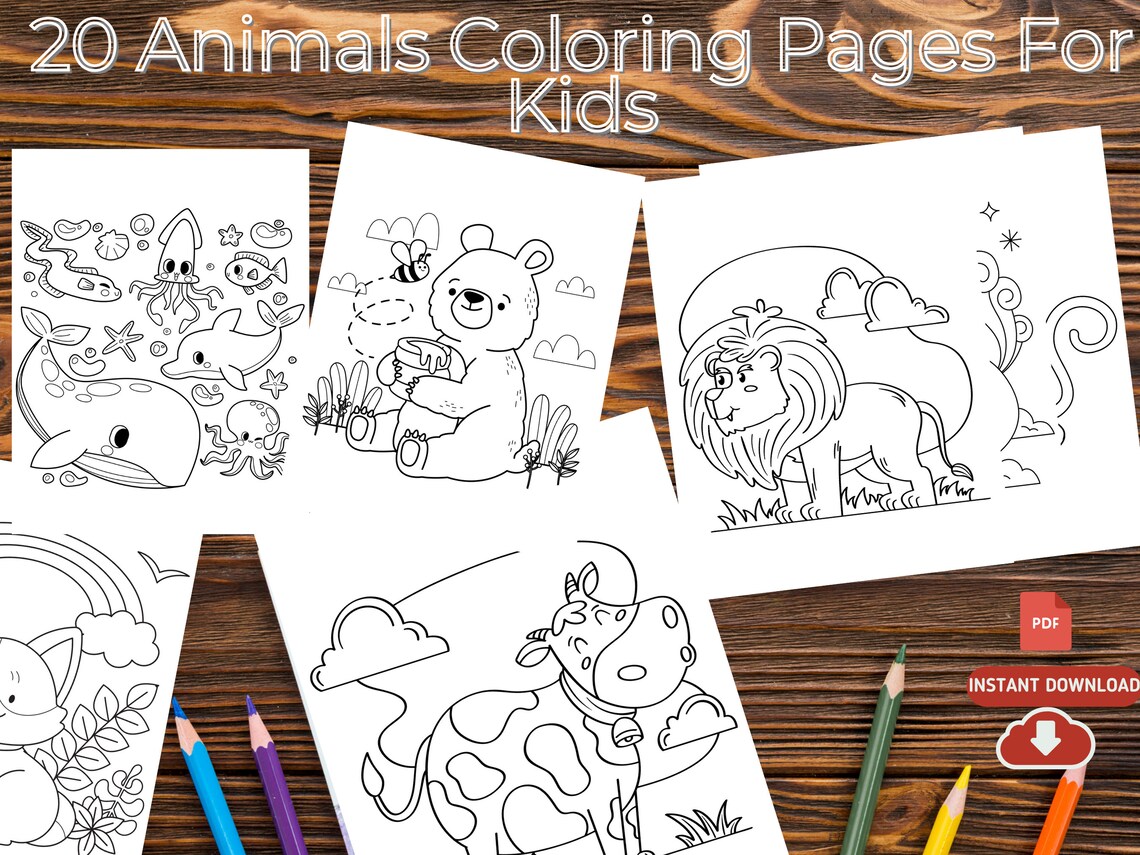 Custom Coloring Page, Printable Colouring Sheets, 20 Easy Coloring ...