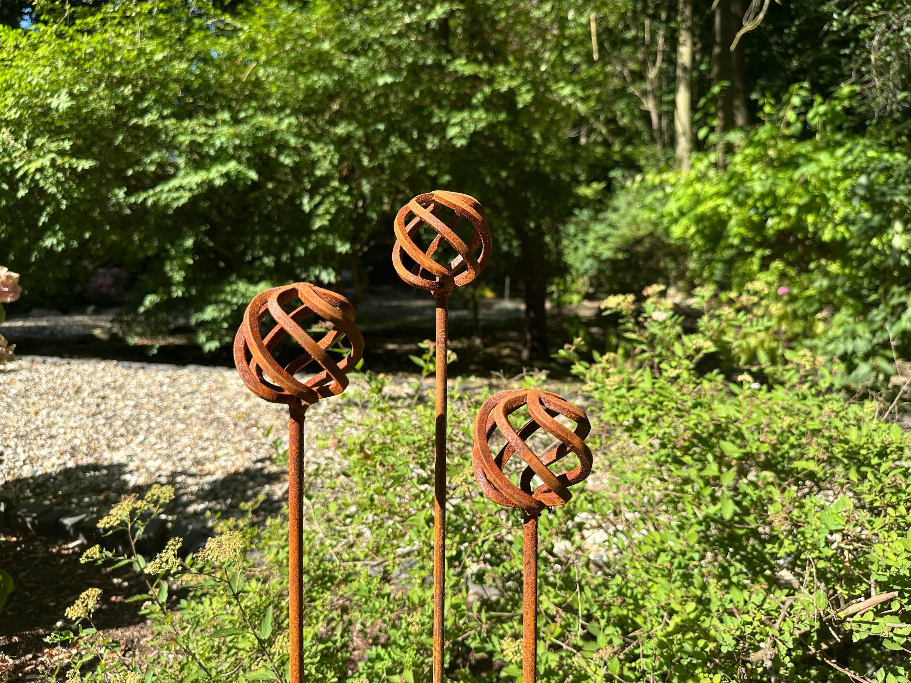 Cortenstahl gartenstecker