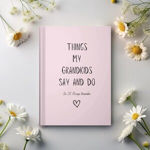 Grandkids Memory Book For Grandparents Gift For Grandma and Grandchildren Keepsake Gift for Grandparents Journal Gift for Grandparents