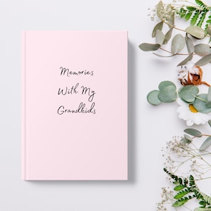 Grandkids Memory Book For Grandparents Gift For Grandma and Grandchildren Keepsake Gift for Grandparents Journal Gift for Grandparents