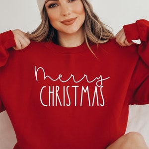Merry Christmas Sweatshirt, Christmas Hoodie, Christmas Sweatshirts for Women, Christmas Gift Women, Merry Christmas Gift