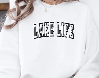 Lake Life Sweatshirt, Lake Hoodie, On The Lake Hoodie, Travel Sweatshirt, Gift For Adventurer, Vacation & Camper Clothing, Camp Sweatshirt