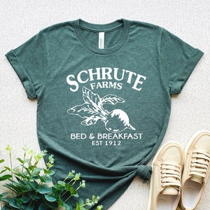 Schrute Farms Shirt, The Office, Schrute Farms, Bed and Breakfast Shirt,Christmas Gift Shirt, est 1912, Michael Scott, Dwight Schrute