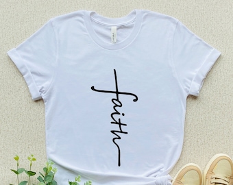 Faith Shirt, Faith Cross Shirt, Christian Gift, Faith Gift, Christian Shirts , Love and Grace Shirt, Faith Cross, Vertical Cross, Jesus