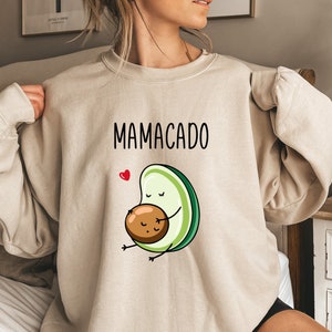 Mamacado Sweatshirt, Baby Announcement Hoodie, New Mom Gift, Pregnancy Reveal Shirt, Maternity Shirts, Baby Shower Gift