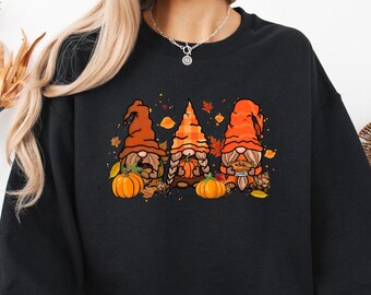 Gnomes Fall Sweatshirt, Cute Gnome Hoodie, Fall Shirt, Gift For Thanksgiving, Funny Thanksgiving Gnome, Thanksgiving Sweatshirt, Fall Gift