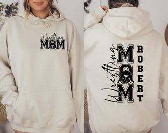 Wrestling Mom Sweatshirt, Wrestling Moms Sweater, Wrestling Mama Hoodie, Mom's Sweatshirt, My heart is On That Mat Hoodie, Gift For Her