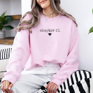 Chapter Birthday Sweatshirt, Custom Year Hoodie, 21st Birthday Gift, Personalized Milestone Cloth Number Birthday Clothing, Birthday Apparel image 7