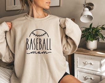Baseball Mom Sweatshirt, Baseball Mama Hoodie, Baseball Shirt For Women, Sports Mom Sweatshirt, Mothers Day Gift, Cool Mom Gift