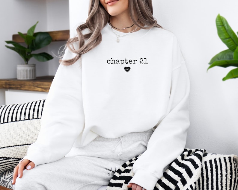 Chapter Birthday Sweatshirt, Custom Year Hoodie, 21st Birthday Gift, Personalized Milestone Cloth Number Birthday Clothing, Birthday Apparel image 5