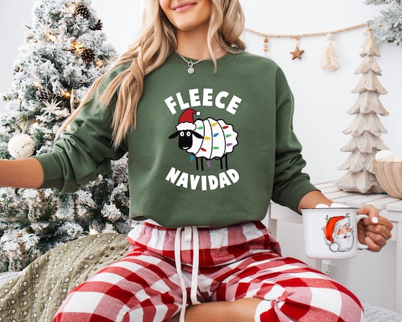 Fleece navidad sweatshirt hotsell