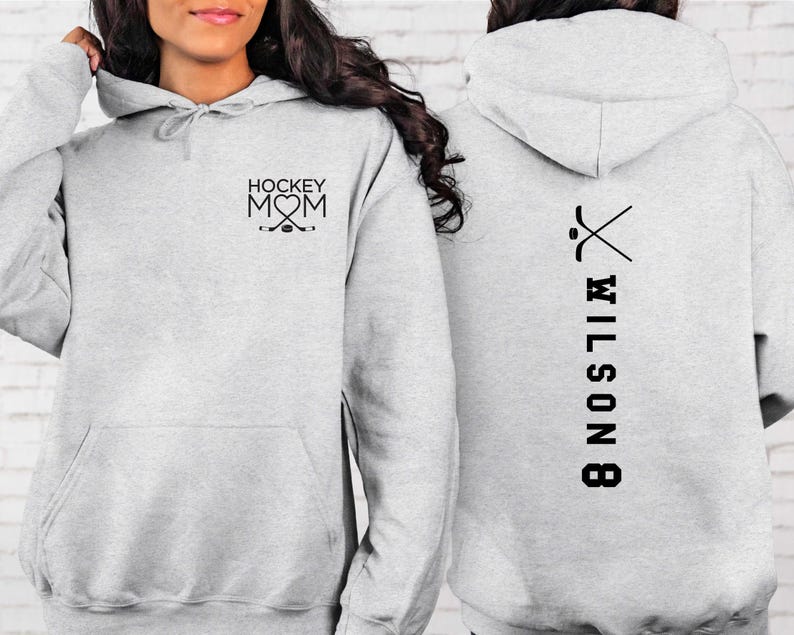 Custom Hockey Mom Sweatshirt, Hockey Mama Hoodie, Sports Mom Sweater, Gift Shirt For Sports Mom, Game Day Hoodie, Mother's Day Gift bild 4