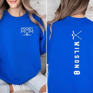 Custom Hockey Mom Sweatshirt, Hockey Mama Hoodie, Sports Mom Sweater, Gift Shirt For Sports Mom, Game Day Hoodie, Mother's Day Gift bild 3