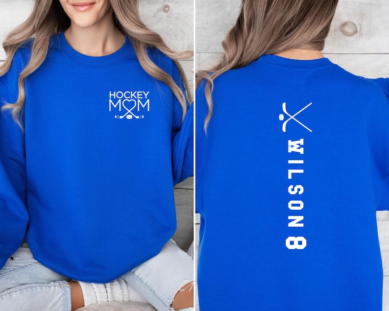 Custom Hockey Mom Sweatshirt, Hockey Mama Hoodie, Sports Mom Sweater, Gift Shirt For Sports Mom, Game Day Hoodie, Mother's Day Gift bild 3