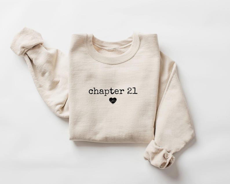 Chapter Birthday Sweatshirt, Custom Year Hoodie, 21st Birthday Gift, Personalized Milestone Cloth Number Birthday Clothing, Birthday Apparel image 1