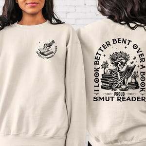 Bookish Sweatshirt, Skeleton Spread Those Pages, Bookish Hoodie, Gift for Reader, Spicy Book Lover Sweatshirt, Gift for Her, Woman Hoodie
