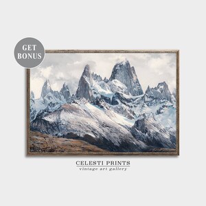 Argentina Wall Art, South America Print, Vintage Patagonia Wall Art, Travel Wall Decor, Patagonia Art, Patagonia Print, Digital Download