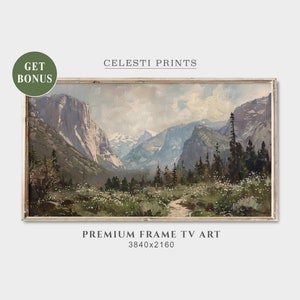 Frame Tv Mountains, Samsung Frame Tv Art, Tv Art Yosemite, Tv Mountain Art, Tv Art National Park, Digital Download Frame TV Art