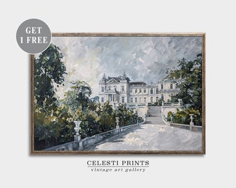 Vienna Wall Art, Austria Art Print, Europe Art Print, Vienna Palace Painting, Vienna Wall Decor, Austria Wall Art, Digital Download
