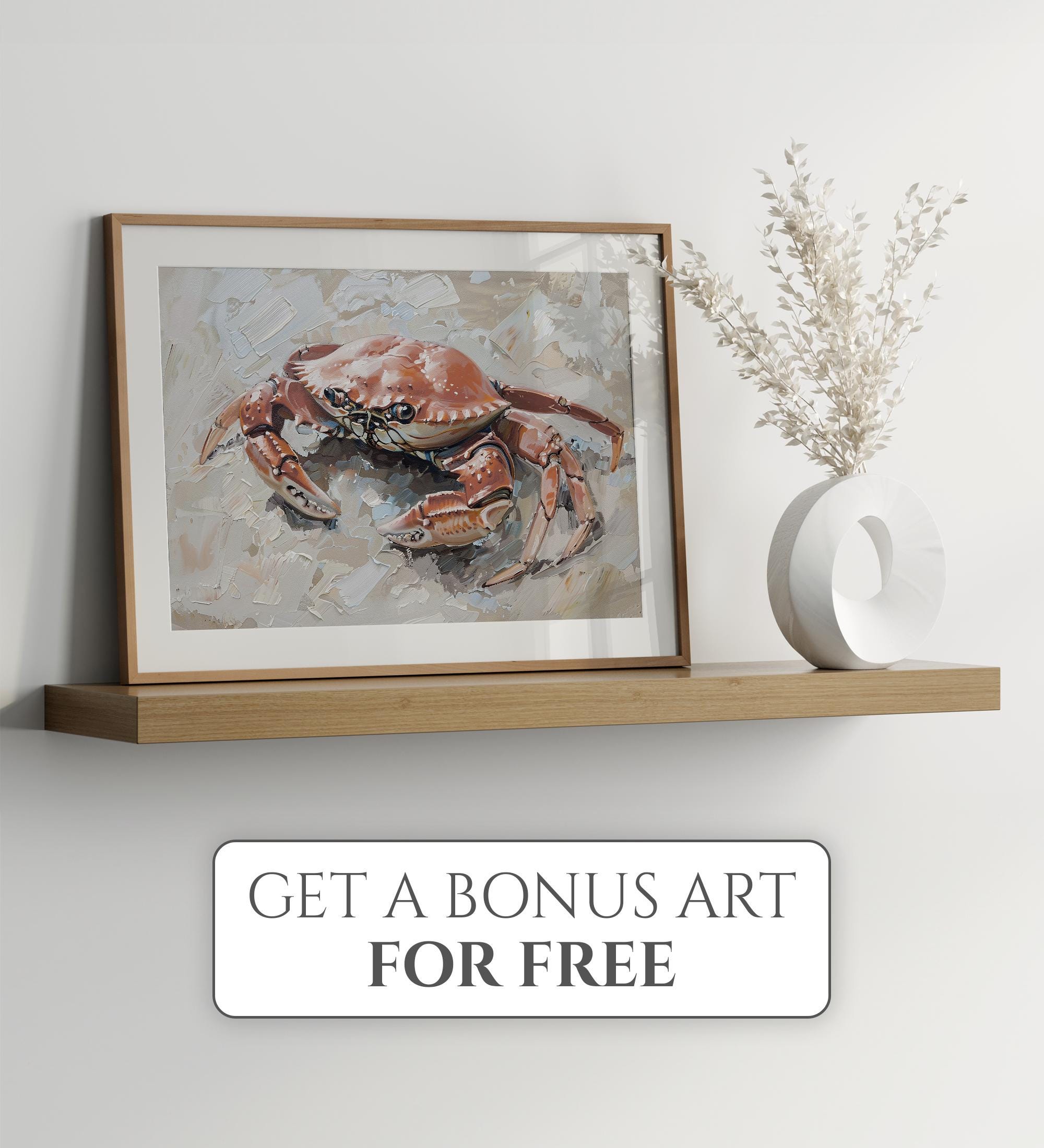 Decorazione Murale In Metallo A Forma Di Granchio - Scultura Colorata Tema Oceano Per Casa, Giardino, Bagno E Patio - 22,9x16,5 Cm