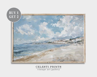 Cannes Wall Decor, Provence Wall Art, Côte d'Azur, France Wall Art, Cannes Painting Vintage, City Art Print, Cannes Travel, Digital Download