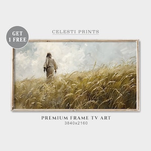 Jesus Frame Tv Art, Christian Tv Art, Samsung Frame Tv Art, Jesus Nature Walk Art, Jesus Christ Frame TV, Religious Tv Art, Digital Download