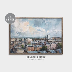 Belfast Cityscape, Skyline, Ireland Print, Belfast City Print, Northern Ireland, Belfast Wall Decor, UK, Travel Print, Digital Download