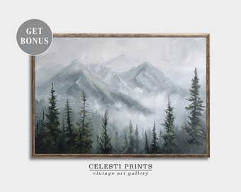 Peinture de l'Alberta, décoration d'intérieur de Banff, impression de lac, décoration murale de l'Alberta, peinture du Canada, affiche de voyage de Banff, téléchargement numérique