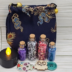 Magic in a Bottle - Halloween Special - Glass Wish Bottles - Magic Potion Minis - Spell Bottles for Witches and Wizards - Fairie Bottles