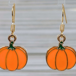 Lil Punkins - Hypoallergenic Halloween Enamel Dangle Earrings