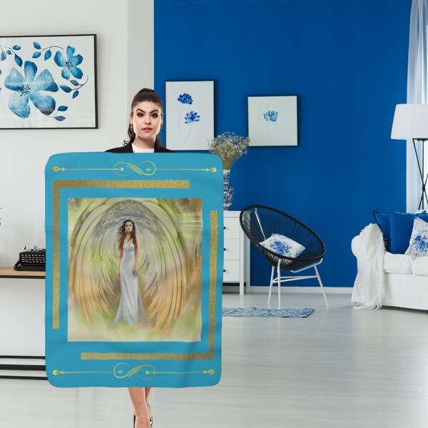 Angel Throw Blanket Etsy