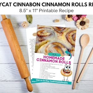 Meilleure recette de brioches à la cannelle : Recette imprimable de brioches à la cannelle à la cannelle {Recette imprimable - Téléchargement numérique}