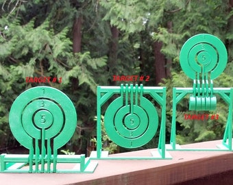 Hanging Target Airsoft, Nerf, BB, Pellets, Target Practice, 3D Printed, Color Choices Available! Targets swing up or down when hit!