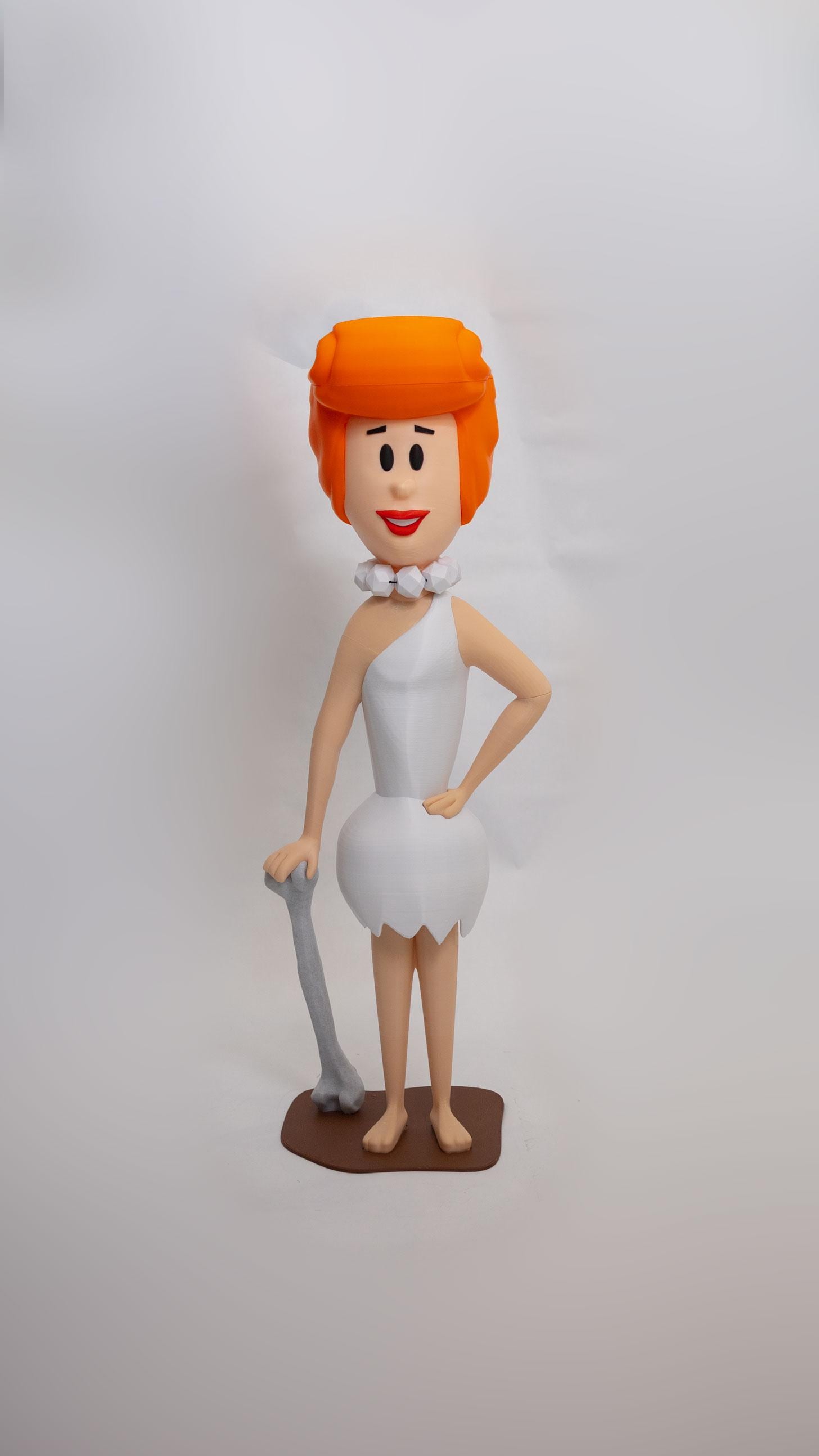 Wilma Flintstone – 34" Tall - 3D Printed - Collectible Figure - Fan Art -  Custom Sizes Available!