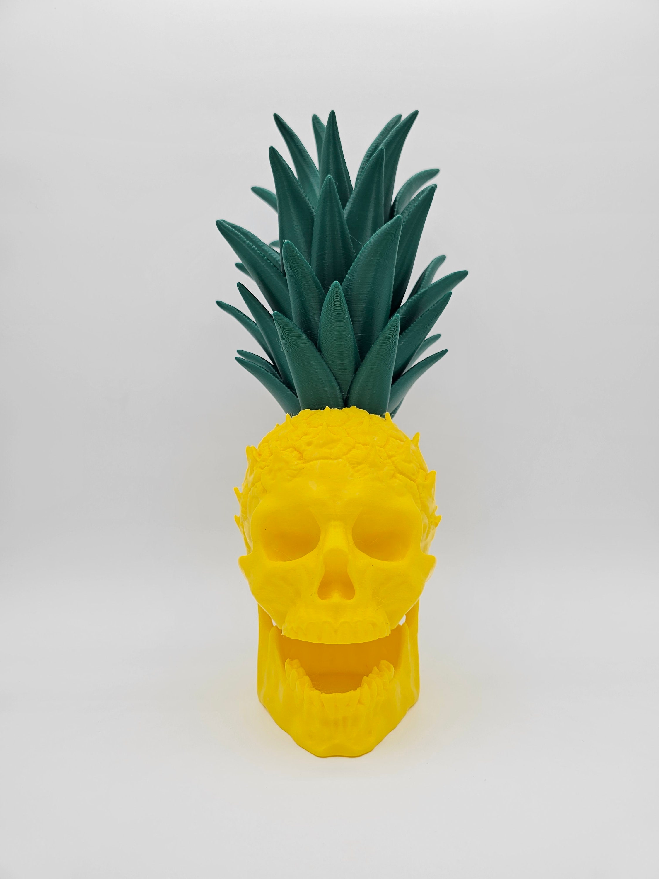 Pineapple Skull Decor - 3D Printed, Choose from many Colors
