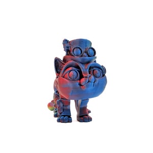 3D Printed Steampunk Cat: Articulated Fidget Toy