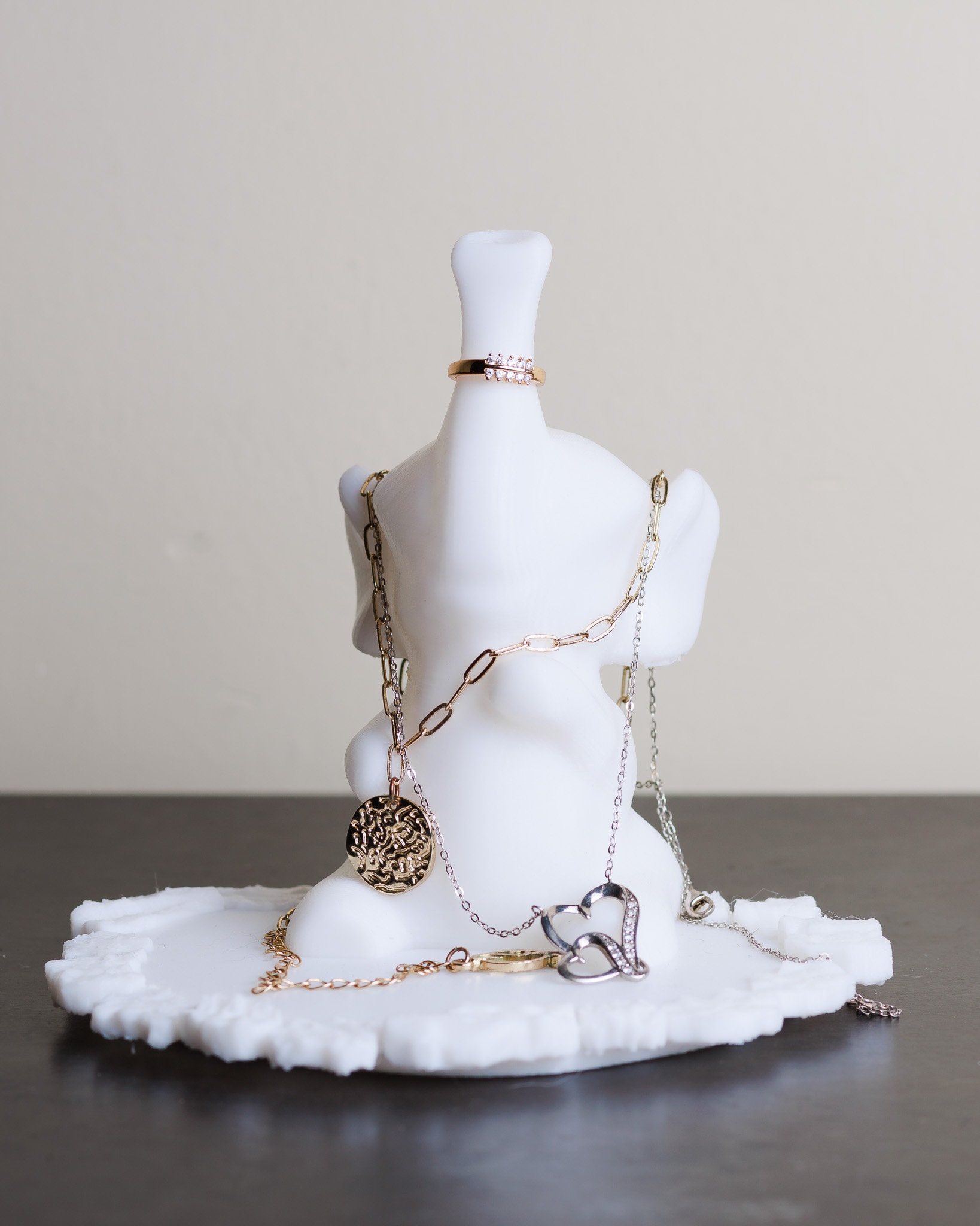 3D Printed Elephant Jewelry Holder: Ring & Necklace Organizer