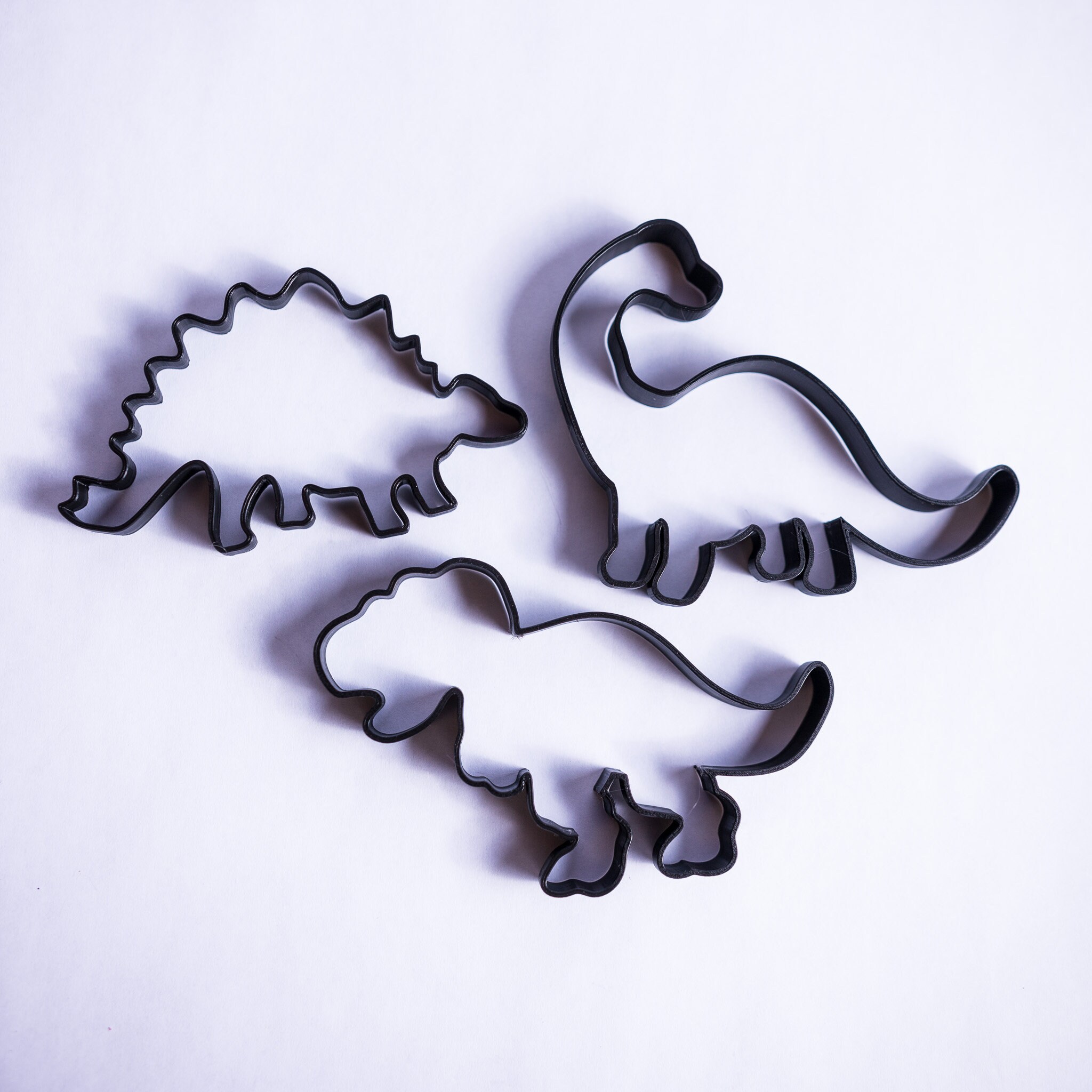 Dinosaur Cookie Cutters: 3pc 3D Printed PLA Molds