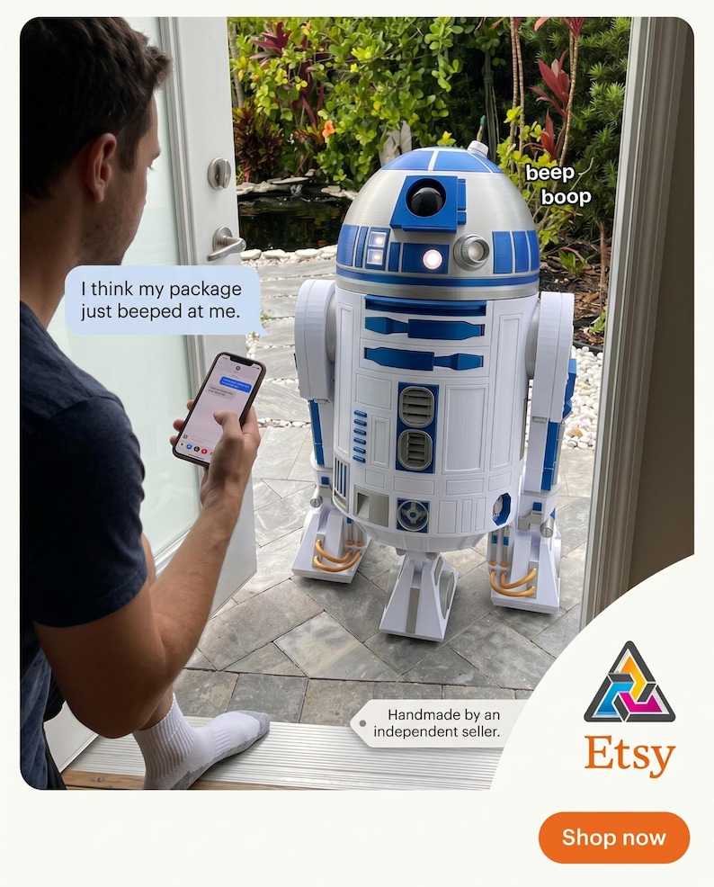 R2-D2 Star Wars Droid - Life Size - 3D Printed: 43