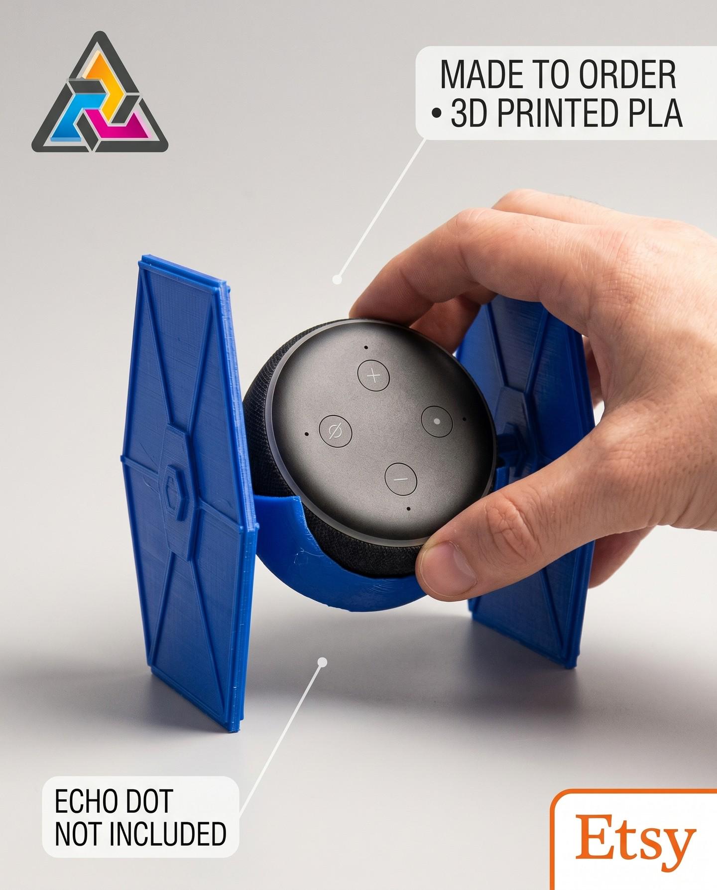 Star Wars TIE Fighter Echo Dot Holder - 3D Printed PLA