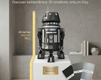 R2-Q5 Droid | 43" | Life-Size 3D Printed Imperial Astromech Replica! - Fan Art